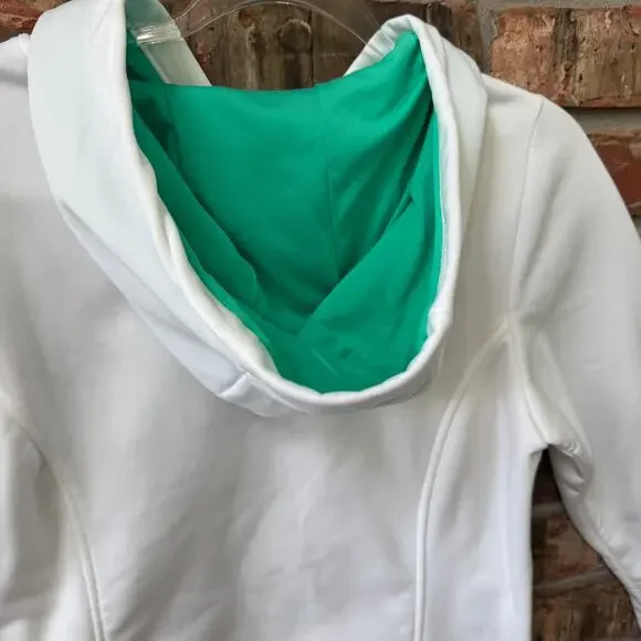 The North Face Womens Medium White and Green Hoodie Pullover - Picture 7 of 8